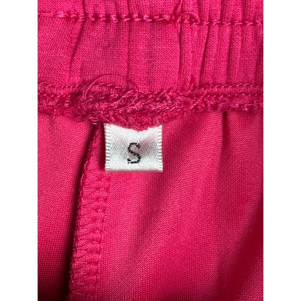 Pink Half Zip Sleeveless Cropped Sweatshirt & High Waisted Shorts Set Size Small - Picture 10 of 11